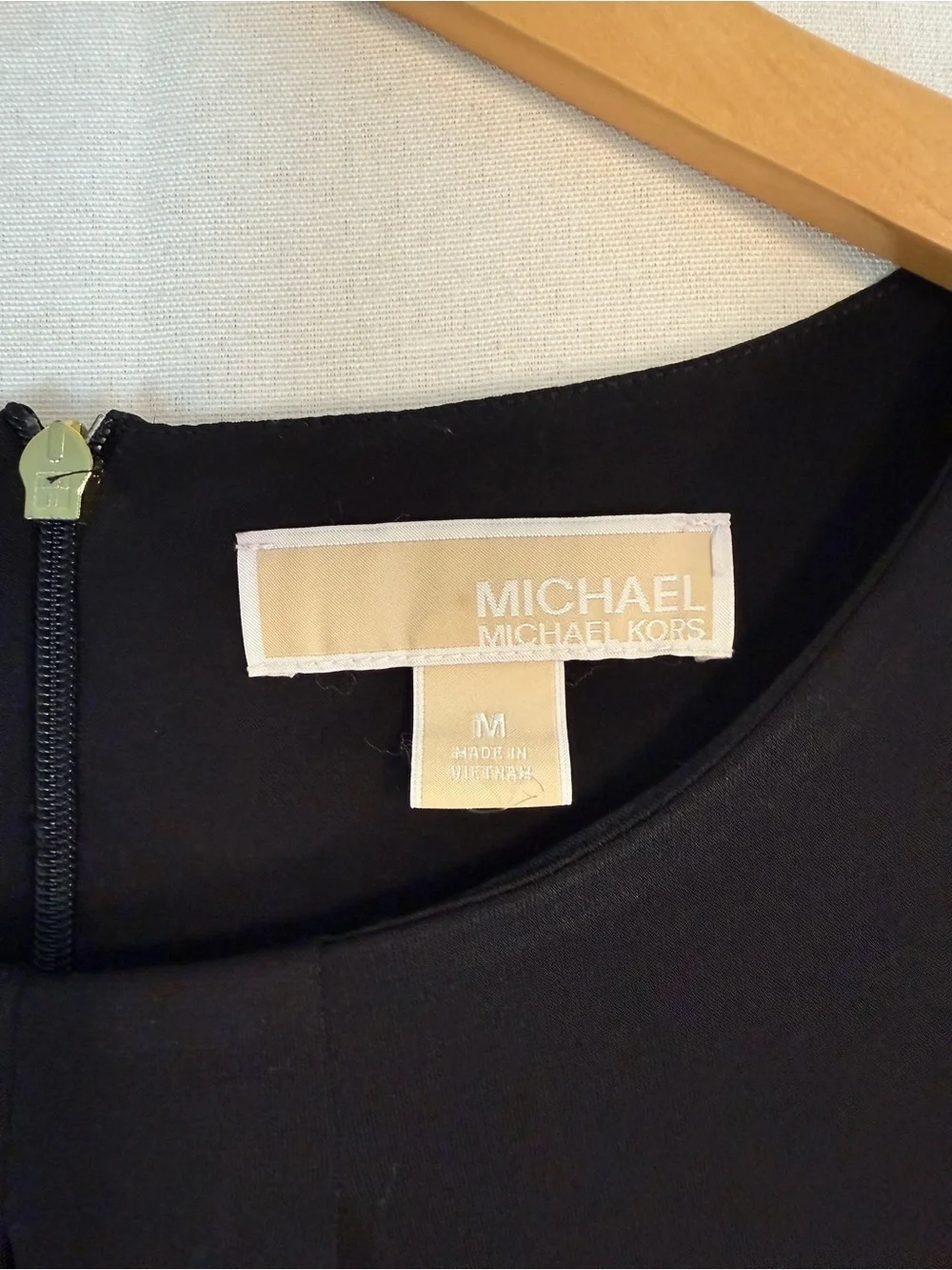 Michael Kors Black Sleeveless Draped Sheath Dress